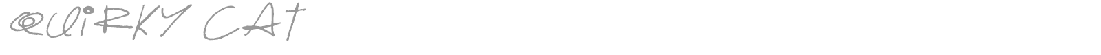 Quirky Cat font preview